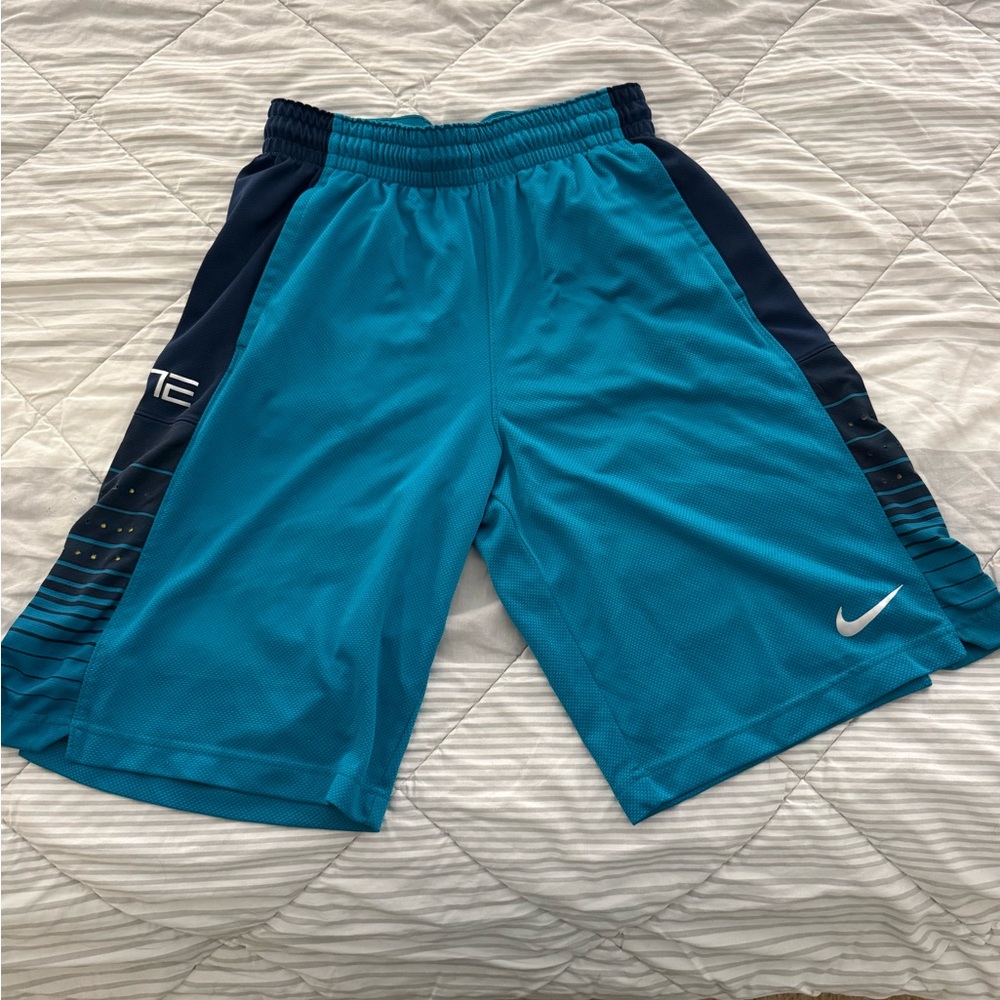 Nike Dri-FIT Teal and Yellow Shorts